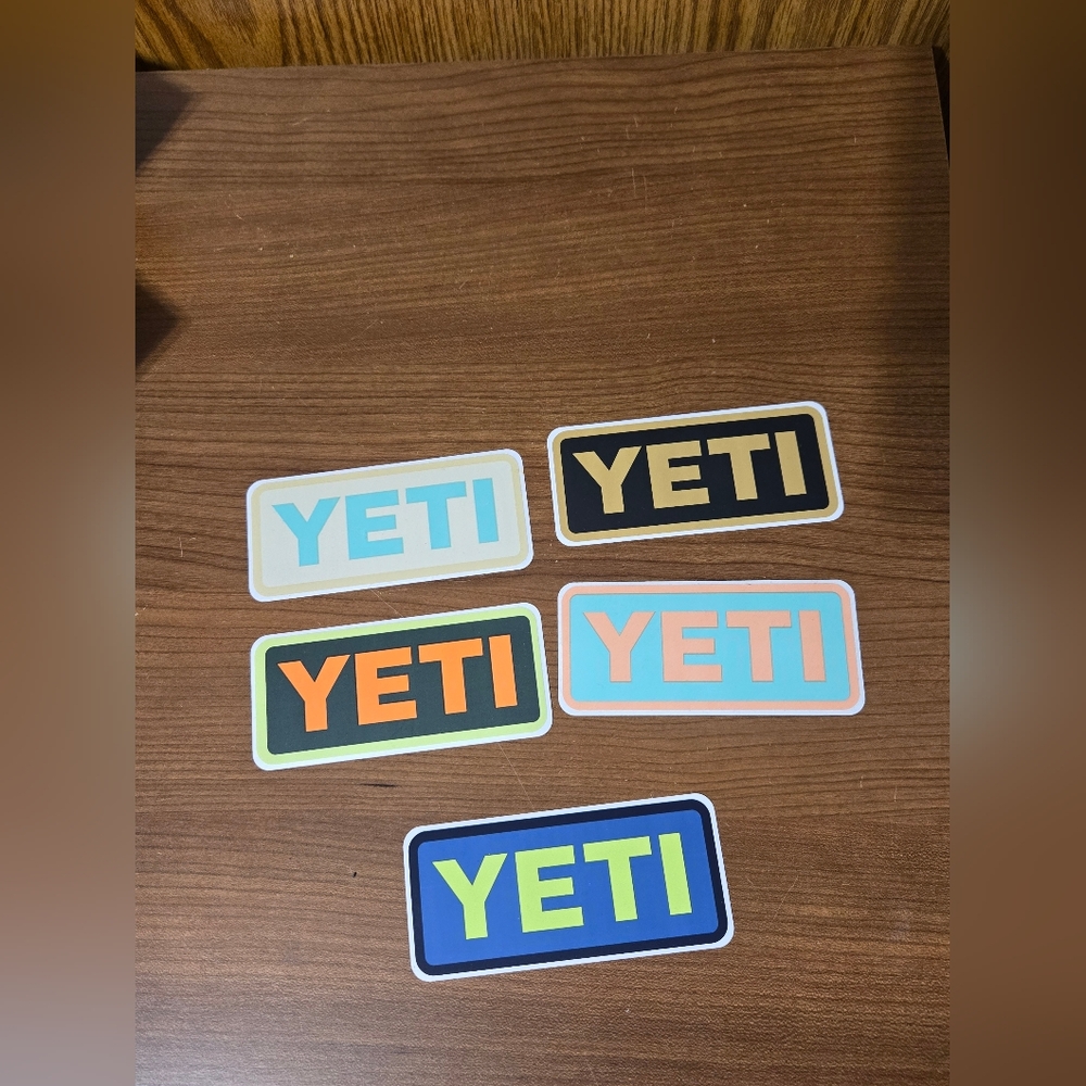 - YETI Logo Stickers Set